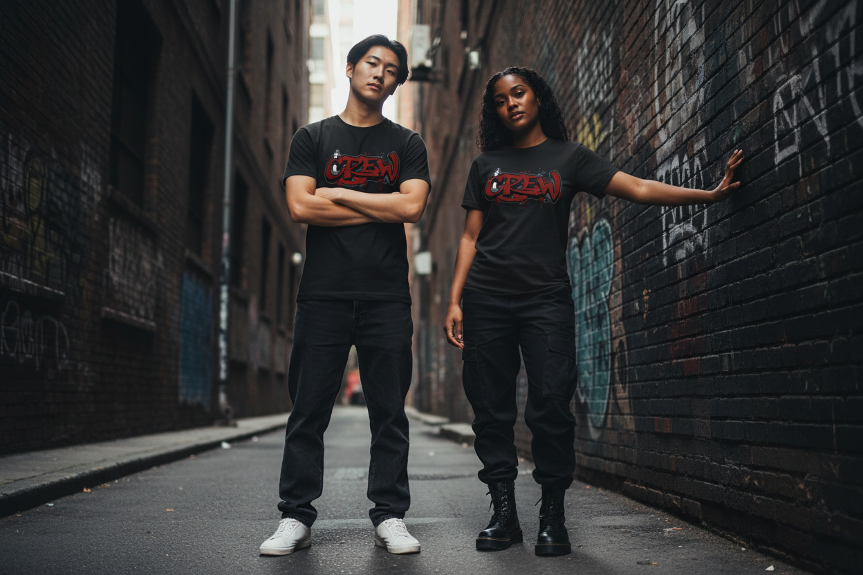 Crew — Unisex Graphic T-Shirt | Ink Drop Co.