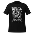 Men's graphic T-shirt, black, front print with guitar and skull design