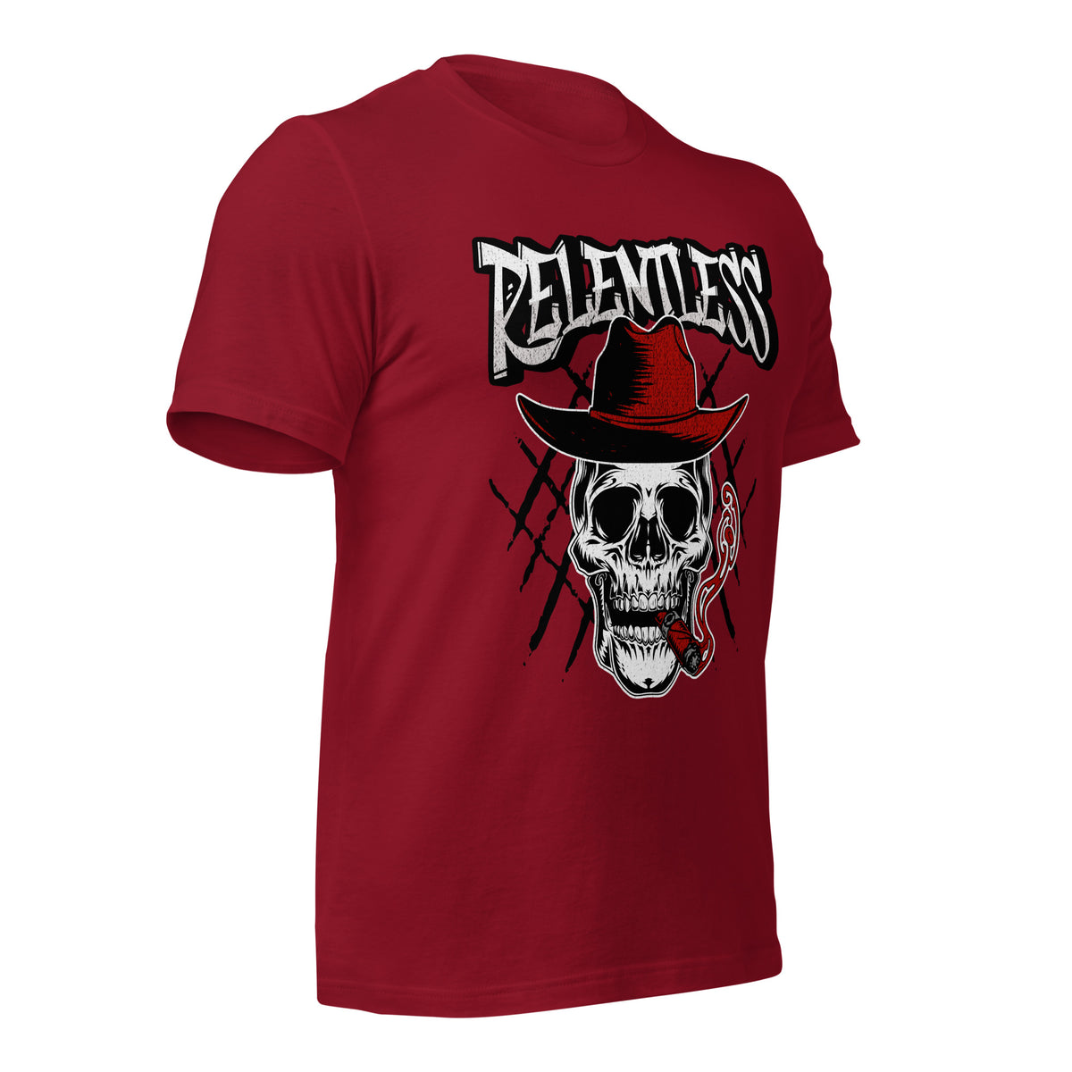 Cardinal unisex graphic tee with skull and hat front print