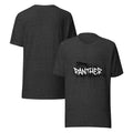 Men's dark grey heather t-shirt with 'PANTHER' panther graphic on the front